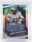 BRYCE UNDERWOOD 2025 PANINI PRIZM BLACK SILVER AUTO #161 WOLVERINES Q0154