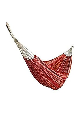 BLISS HAMMOCKS BH-401-TA DOUBLE HAMMOCK IN A BAG COTTON, 265-POUNDS, STRIPED