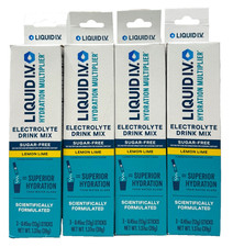 4 Pack Liquid I.V. Hydration Multiplier Electrolyte Drink Mix Lemon-Lime 3ct Ea.