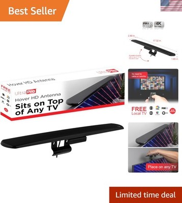 Hover Indoor TV Antenna for Smart TVs - 60 Channels, 211K Range, HDMI Ready