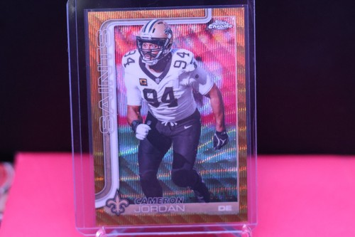 2025 Topps Chrome - Cameron Jordan #221 Gold Wave Refractor /50