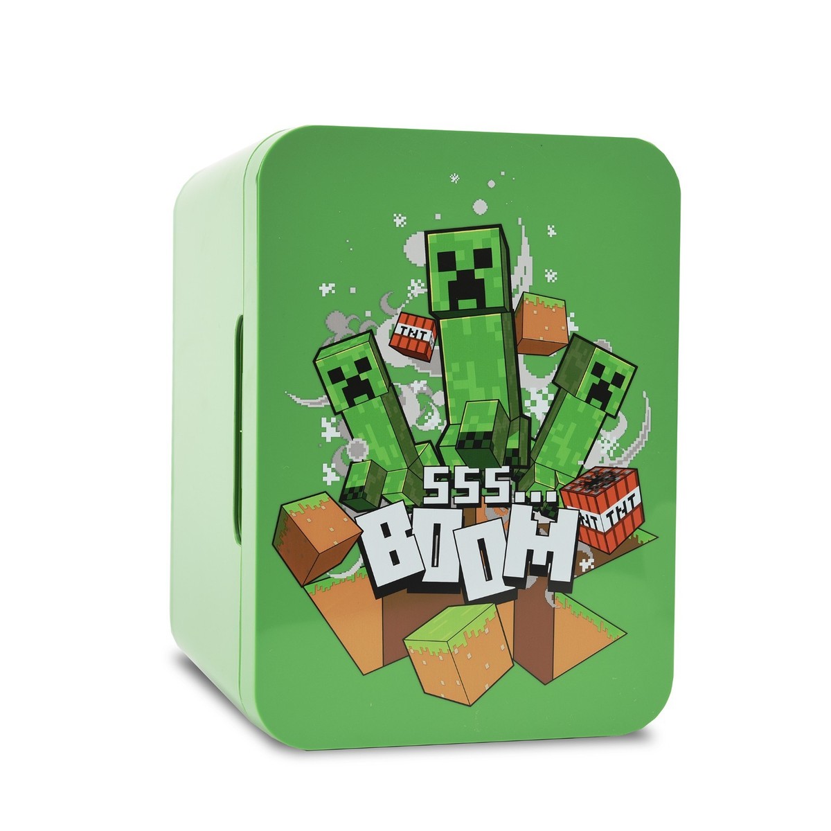 Minecraft Green Mobs 4L/6-Can Termoelectric Mini Fridge/Cooler w
