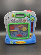 HTF Vintage Leap Frog Super Saver Teaching Bank Toy Counts Money WORKS
