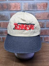 Vintage Tennessee State Outline Red Embroidered USA Made Union Snapback Hat