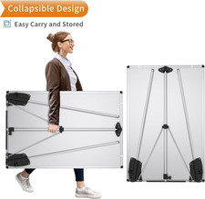 Magnetic Portable Easel Dry Erase Board, Flipchart Easel Stand Tripod Whitebo...