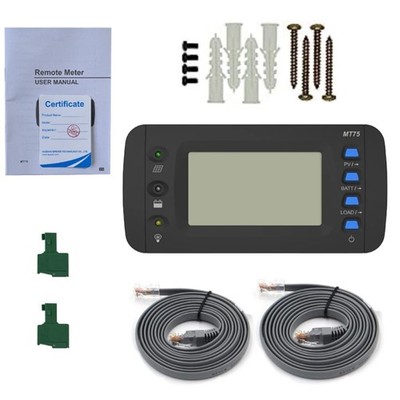 MT75 Remote Meter for EPEVER Solar Controller and Inverter with Load Switch