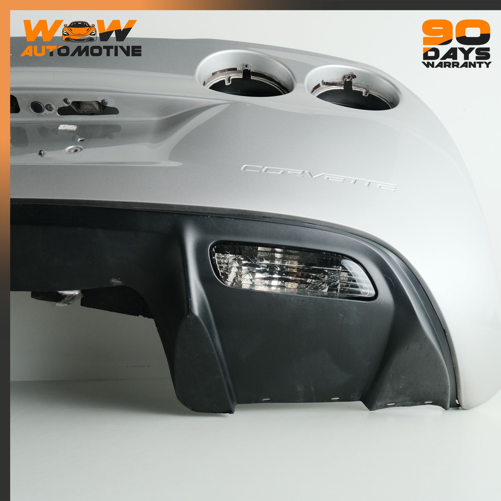 Chevrolet Corvette 2005-2013 Rear Right Rear bumper Silver