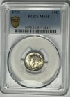 1929 MERCURY DIME PCGS MS 65