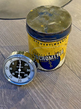 Stewart Warner Portable Hand Tachometer Model 757-w With Original Can Nos Vtg Stewart Warner Portable Hand Tachometer Model 757-w With Original Can Nos Vtg