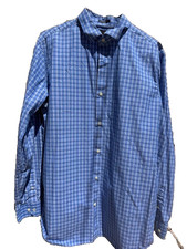 Banana Republic men's long-sleeve button-up dress shirt Tall XL work BLUE