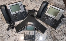 Cisco Unified IP Phone Lot of 3 - CP-7937G Conference, CP-7961G 6-Line , CP-794