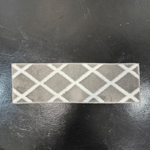 *15ct* Gray/White Sofia Turkish Carpet Stair Treads - Machine Washable