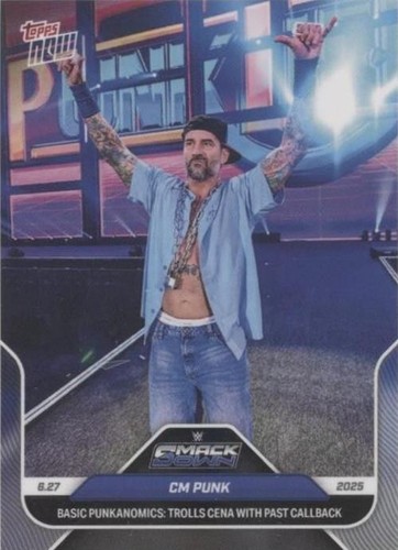 CM Punk Supershow Japan 2025 WWE Topps NOW Card 113 In Hand | eBay