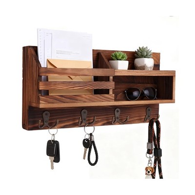 Key and Mail Holder for Wall, Mail Organizer Wall Mount with Shelf,... Fast Ship