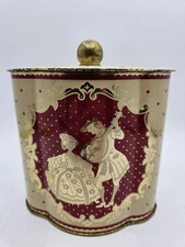 Vintage Storck Candy Tin made in Western Germany with a Superb Romantic Theme