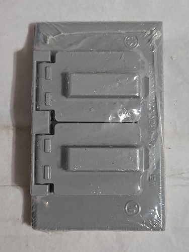 Ace 36290 Outlet Box Cover Horizontal Mount All-Weather Gray w Gasket & Screw - Picture 2 of 2