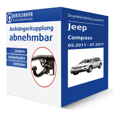 Brink Anhängerkupplung abnehmbar für JEEP Compass Typ MK49 AHK