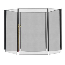 HOMCOM 8' Trampoline Bounce Safety Fence Round Trampoline Enclosure Net 6 Poles