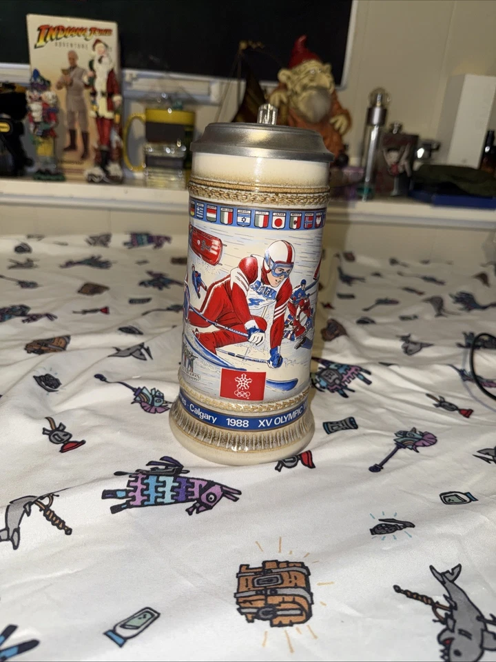 Calgary 1988 Olympic Winter Games Beer Stein Excellent Condition - Image 4 of 4