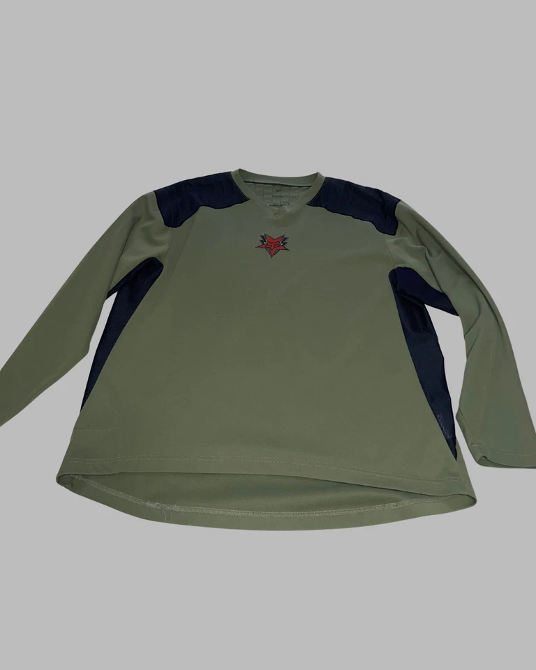 Fox Riders Co Verde Oliva 3/4 Longitud MTB Jersey Talla Grande Bicicleta de Montaña Camisa Foto 2 de 4