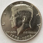 1976-P Kennedy Clad Bicentennial Half Dollar Taken from US Mint Uncirculated Set