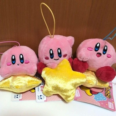 Nintendo Kirby Warp Star Maskottchen Set 3 Figuren Plüsch Original NTSCJ Selten