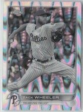 2022 Topps Chrome Sonic #207 Zack Wheeler Black & White RayWave