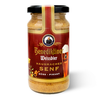 Altenburger Benediktiner hausmacher Weißbier Senf süßer Senf 200ml
