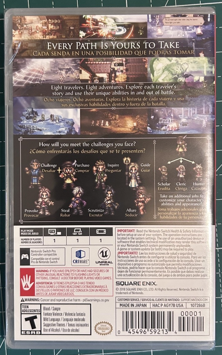 Octopath Traveler - Nintendo Switch for sale online | eBay