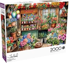Buffalo Games Jigsaw Puzzles for Adults 2000 Pieces - Tom Wood - The Flower Shop