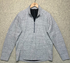 Lululemon Mens At Ease Half Zip Pullover Heat...