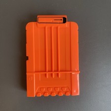 Nerf N-Strike Elite 6 Round Clip Orange Replacement Dart Gun Magazine Cartridge