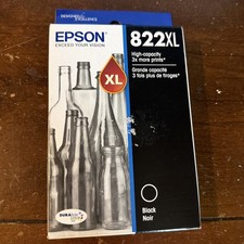 Genuine Epson 822XL Black High Capacity Ink Cartridges