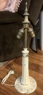 Antique Miller Slag Table Lamp Cast Iron Base Must See — photo 2