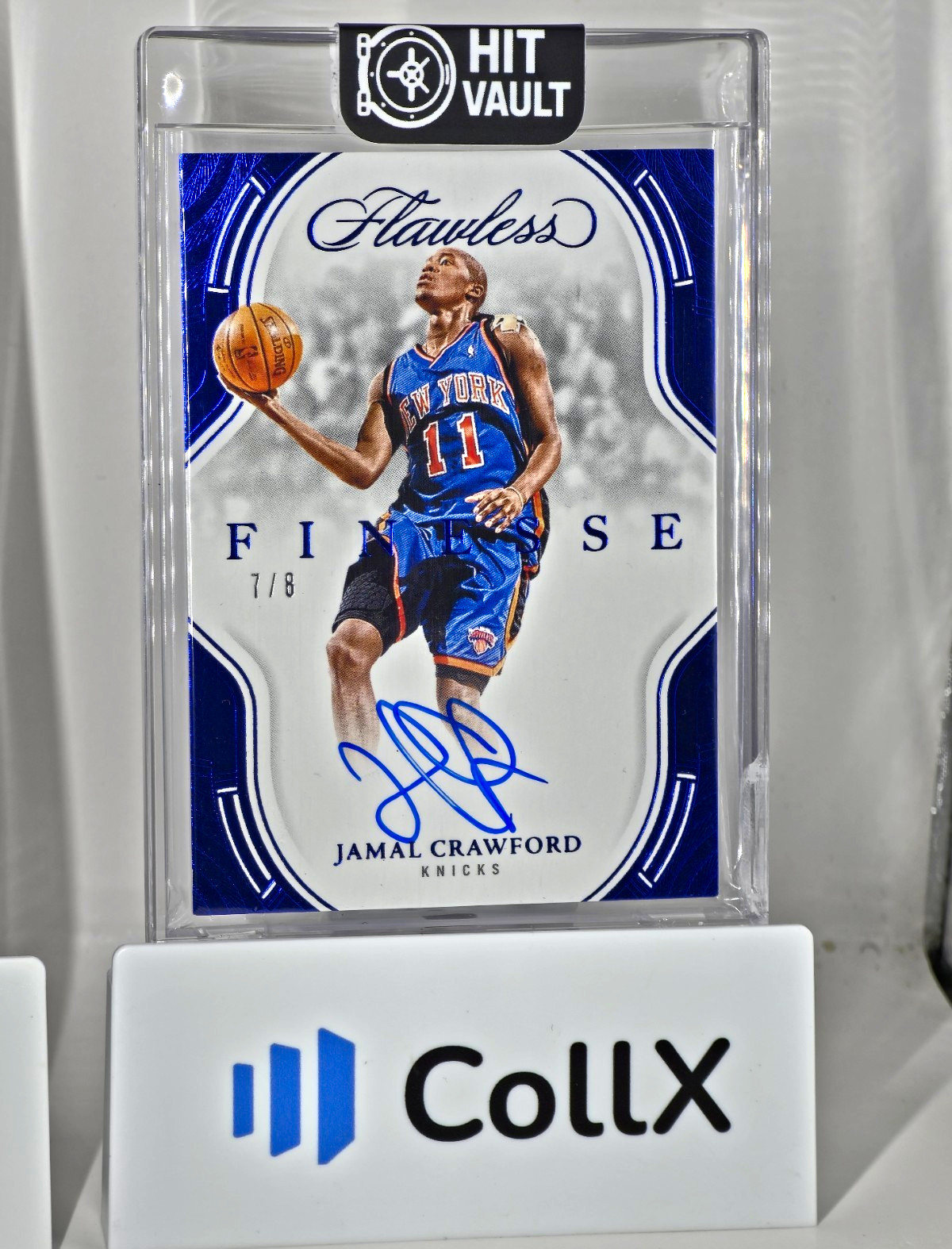 Panini 2024-25 Flawless Jamal Crawford Auto Blue /8 Knicks #FNS-JCR view 1