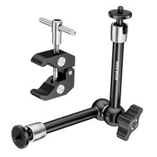 9.8"/25cm Adjustable Magic Arm with Super Clamp, 1/4" 3/8" 9.8"/25cm w/Clamp