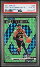 Shai Gilgeous Alexander Panini Mosaic 2024-25 City Edition PSA 10 #8/10 Flouresc