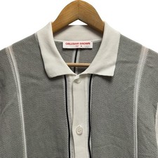 Orlebar Brown Men's Medium Tiernan Ripley Classic Knitted Striped S/S Shirt euc