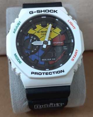 Casio G-Shock GAE-2100RC Rubik's Cube Limited Edition Men's Analog Digital Watch