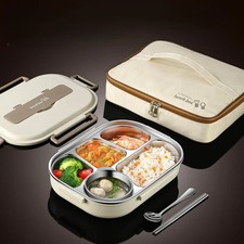 Isolierte Edelstahl Lunchbox Set mit Tasche f&uuml;r B&uuml;ro Kinder