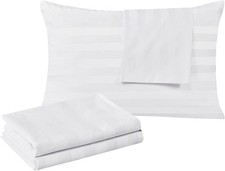100 Egyptian Cotton King Pillow Protectors Set of 2, 400 Thread Count Sateen