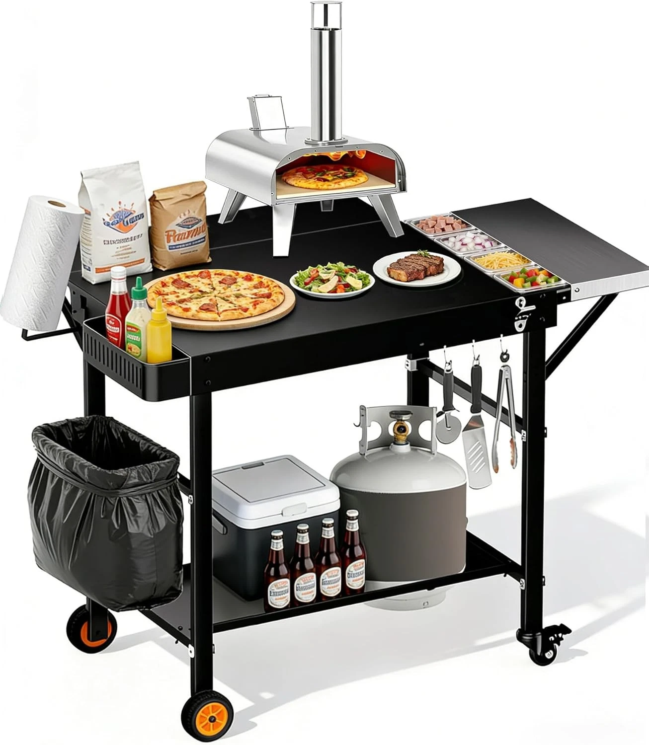 Pizza Oven Table Portable With Topping Station For Ninja Blackstone
Opens in a new window or tab