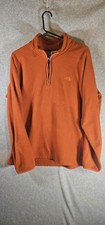 The North Face Sweater Mens L Waffle Knit Fleece Lined Quarter Zip Pullover