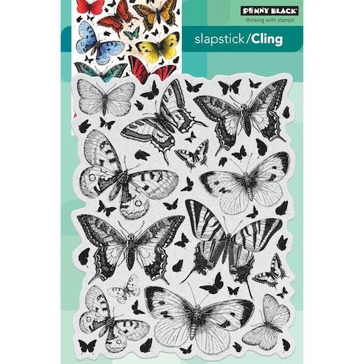 Penny Black Cling Rubber Stamp - Butterfly Charmer 40-442