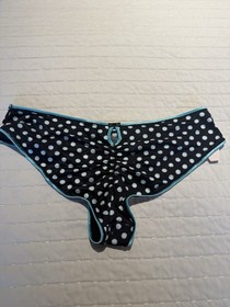  Victoria's Secret NWT VINTAGE Sexy Little Things Medium polka dot satin cheeky