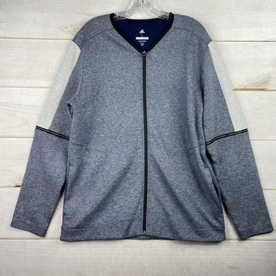 Adidas Adicross Jacket Mens L Blue Heather Golf Coach Performance Outerwear