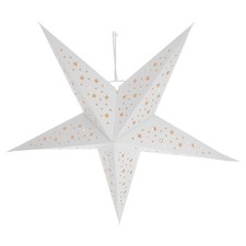  Lampada Sospensione Soffitto Paralume Carta Di Riso Ricambio Forma Stella