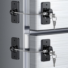 2 Pack Refrigerator Door Lock Child Safety Adhesive Latch for Fridge