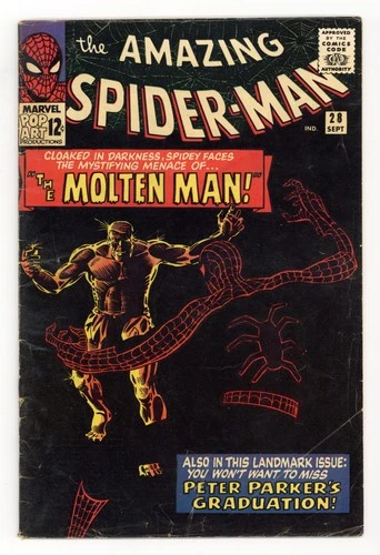 Amazing Spider-Man #28 GD/VG 3.0 1965 1st app. Molten Man