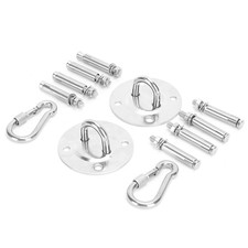 Stainless Steel Hammock Fixing Kit Swing Hanging Kit Ceiling Mounting Plate S UK